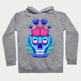 Alien Steal Human Brain Hoodie